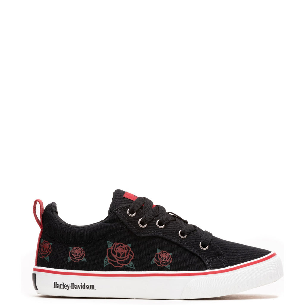Harley-Davidson Torland D84003 Womens Black Canvas Lifestyle Sneakers ...