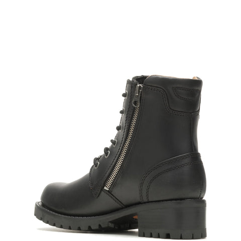 Harley-Davidson Asher D84250 Womens Black Leather Motorcycle Boots