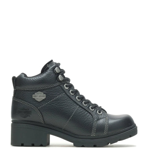 Harley-Davidson Tyler Chukka Lace To Toe D84280 Womens Black Motorcycle Boots