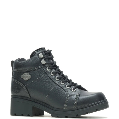 Harley-Davidson Tyler Chukka Lace To Toe D84280 Womens Black Motorcycle Boots