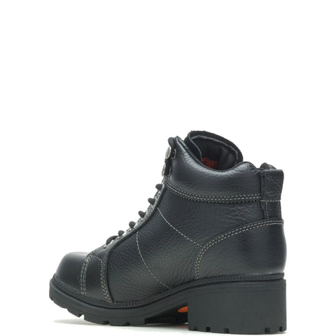 Harley-Davidson Tyler Chukka Lace To Toe D84280 Womens Black Motorcycle Boots