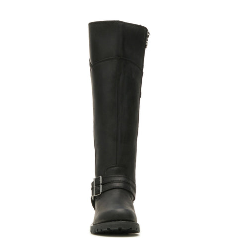 Harley-Davidson Lomita D84325 Womens Black Leather Motorcycle Boots