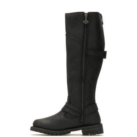 Harley-Davidson Lomita D84325 Womens Black Leather Motorcycle Boots