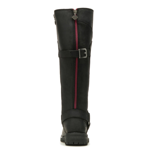 Harley-Davidson Lomita D84325 Womens Black Leather Motorcycle Boots