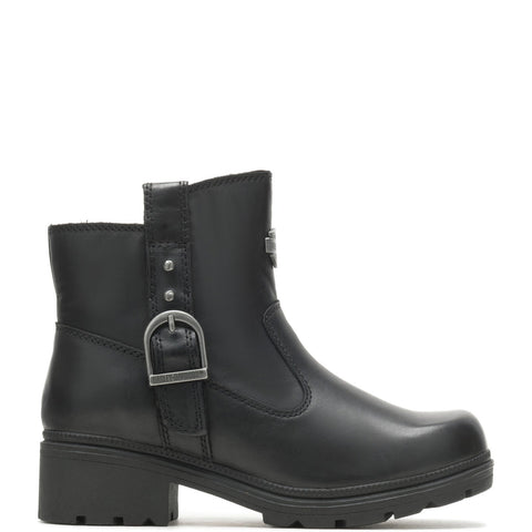 Harley-Davidson Madera 7" D84406 Womens Black Leather Zipper Motorcycle Boots