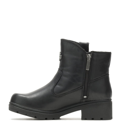Harley-Davidson Madera 7" D84406 Womens Black Leather Zipper Motorcycle Boots