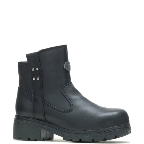 Harley-Davidson Camfield ST 7" Steel Toe D84462 Womens Black Motorcycle Boots