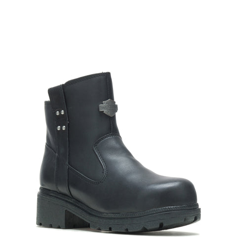 Harley-Davidson Camfield ST 7" Steel Toe D84462 Womens Black Motorcycle Boots