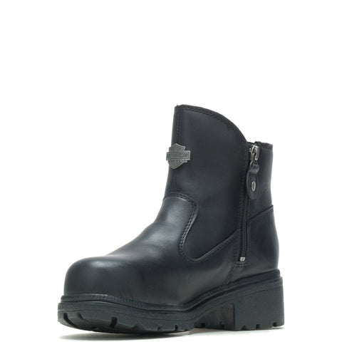 Harley-Davidson Camfield ST 7" Steel Toe D84462 Womens Black Motorcycle Boots