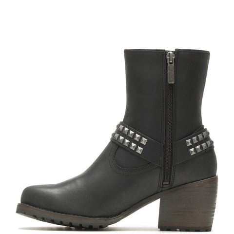 Harley-Davidson Tamori Harness D84670 Womens Black Zipper Motorcycle Boots