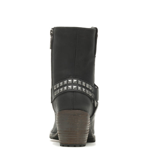 Harley-Davidson Tamori Harness D84670 Womens Black Zipper Motorcycle Boots