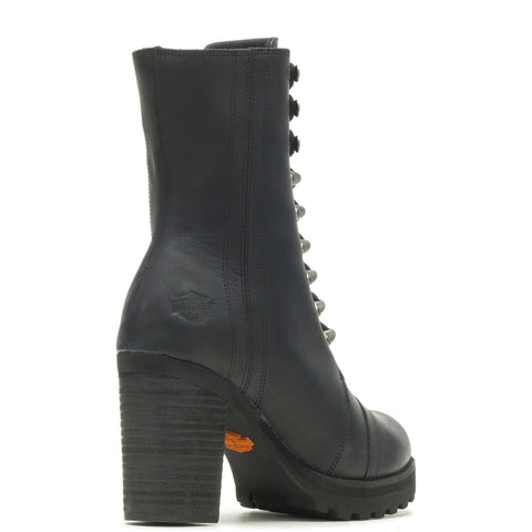 Harley-Davidson Seneca 7" Lace Up D84701 Womens Black Motorcycle Boots