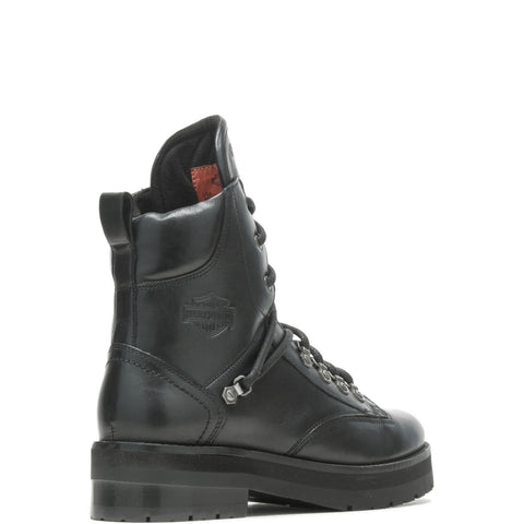Harley-Davidson Aldrin 6" Lace D84756 Womens Black Leather Motorcycle Boots