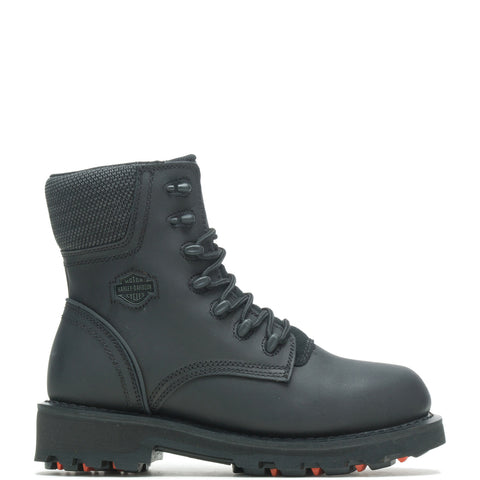 Harley-Davidson Landers 6" D84757 Womens Black Leather Motorcycle Boots