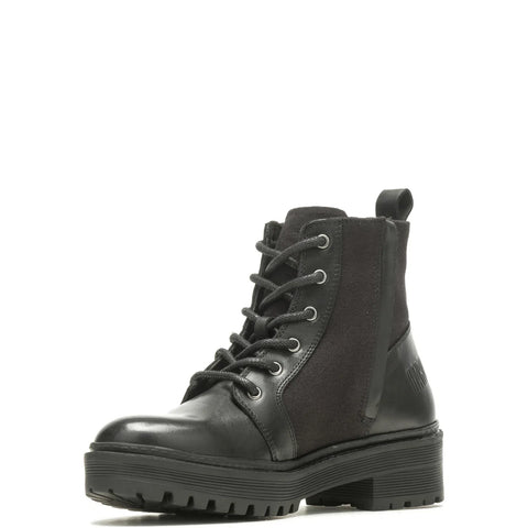 Harley Davidson Valene Canvas 5" D84778 Womens Black Motorcycle Boots