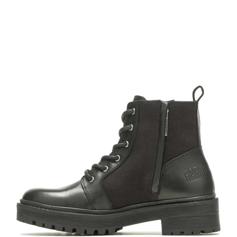 Harley Davidson Valene Canvas 5" D84778 Womens Black Motorcycle Boots