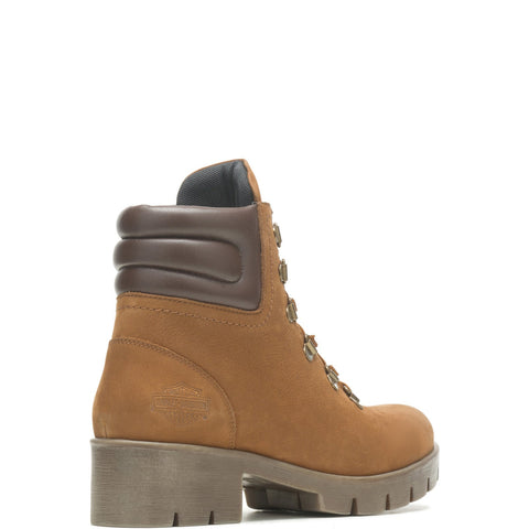Harley-Davidson Trawood D84790 Womens Brown Nubuck Motorcycle Boots