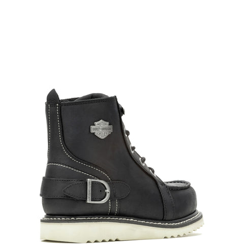 Harley-Davidson Jaynes 5" Lace D84797 Womens Black Leather Motorcycle Boots