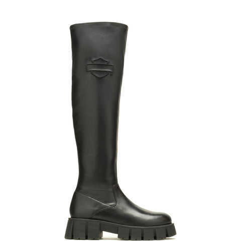 Harley-Davidson Uplift OTK 20" Pull On Boot Womens Black Knee High Boots