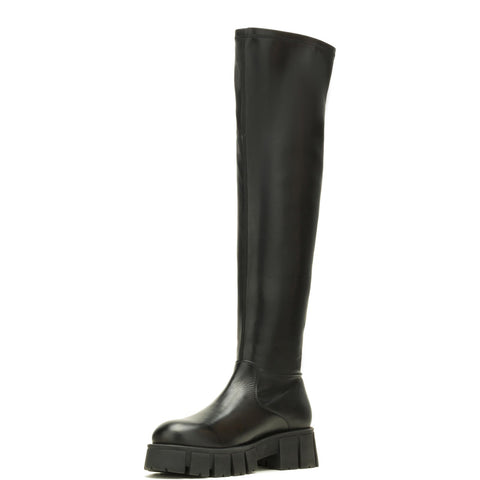 Harley-Davidson Uplift OTK 20" Pull On Boot Womens Black Knee High Boots