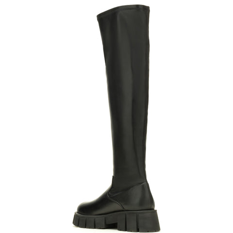Harley-Davidson Uplift OTK 20" Pull On Boot Womens Black Knee High Boots
