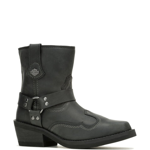 Harley-Davidson Korsen Short West 6" D84808 Womens Black Casual Dress Boots