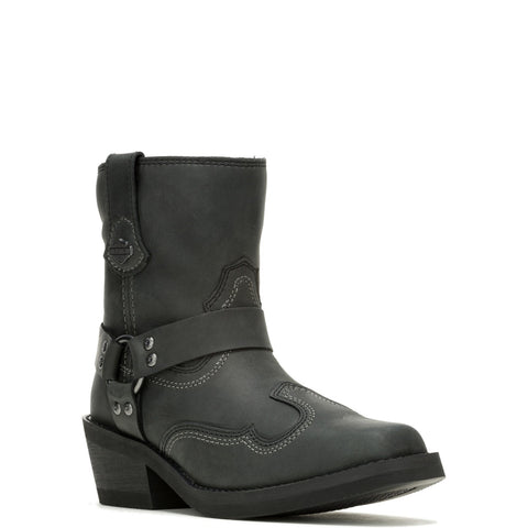 Harley-Davidson Korsen Short West 6" D84808 Womens Black Casual Dress Boots
