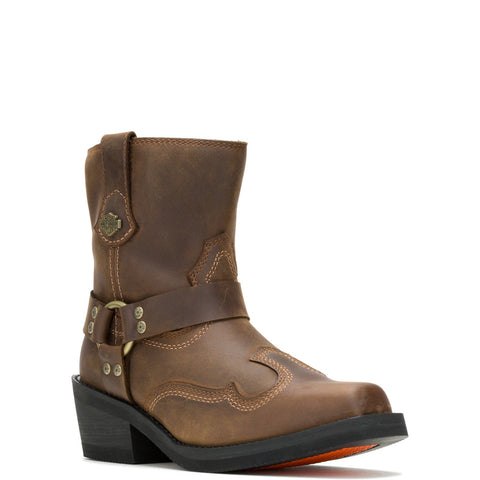 Harley-Davidson Korsen Short West 6" D84809 Womens Brown Casual Dress Boots