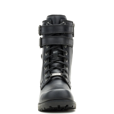 Harley-Davidson Leyton DBL 7.25" D84838 Womens Black Motorcycle Boots