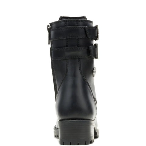 Harley-Davidson Leyton DBL 7.25" D84838 Womens Black Motorcycle Boots