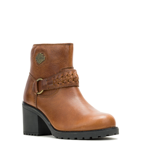 Harley-Davidson Kitty Harness 5" Harness Boot Womens Brown Motorcycle Boots