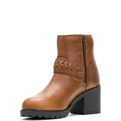 Harley-Davidson Kitty Harness 5" Harness Boot Womens Brown Motorcycle Boots
