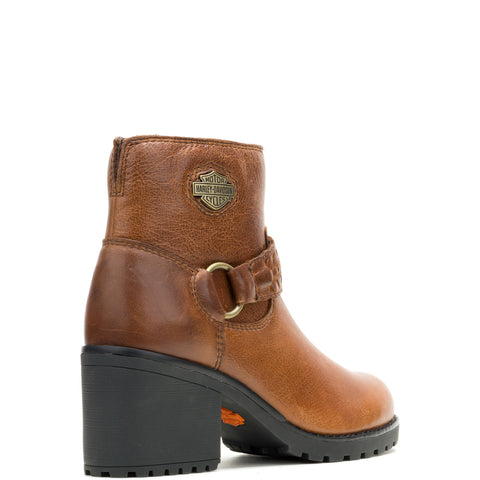 Harley-Davidson Kitty Harness 5" Harness Boot Womens Brown Motorcycle Boots