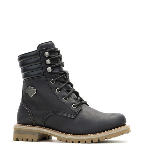 Harley-Davidson Gynger Lace 6" Lace Up D84843 Womens Black Motorcycle Boots