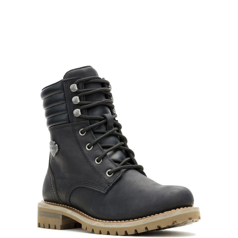Harley-Davidson Gynger Lace 6" Lace Up D84843 Womens Black Motorcycle Boots