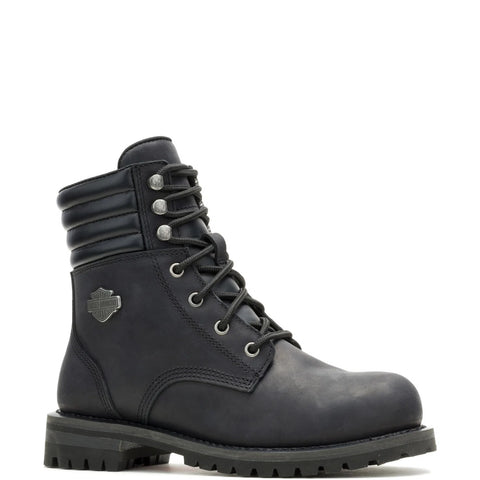 Harley-Davidson Gynger Lace ST 6" D84845 Womens Black Motorcycle Boots