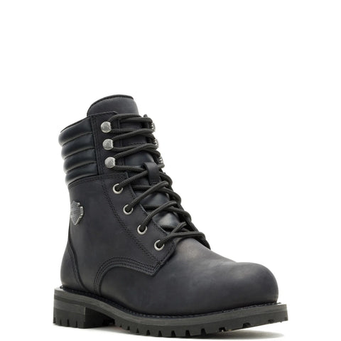 Harley-Davidson Gynger Lace ST 6" D84845 Womens Black Motorcycle Boots