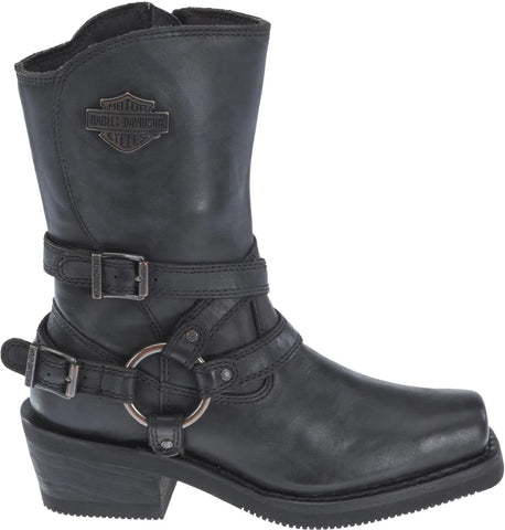 Harley-Davidson Ingleside 10.5" Harness D87091 Womens Black Motorcycle Boots