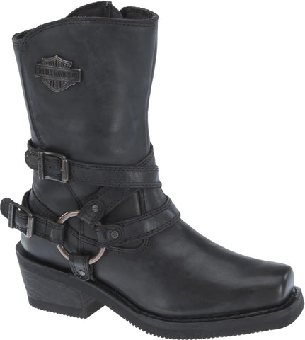 Harley-Davidson Ingleside 10.5" Harness D87091 Womens Black Motorcycle Boots