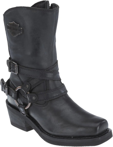Harley-Davidson Ingleside 10.5" Harness D87091 Womens Black Motorcycle Boots