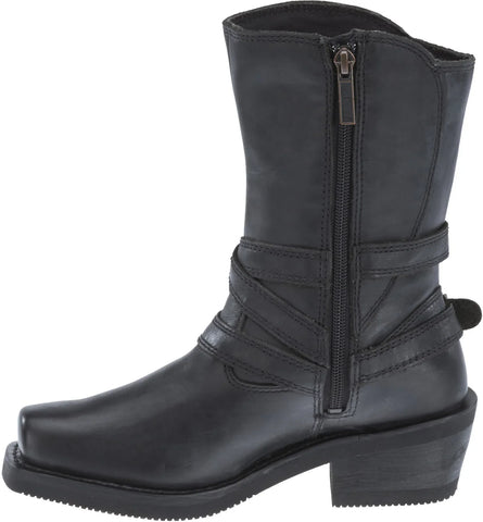 Harley-Davidson Ingleside 10.5" Harness D87091 Womens Black Motorcycle Boots