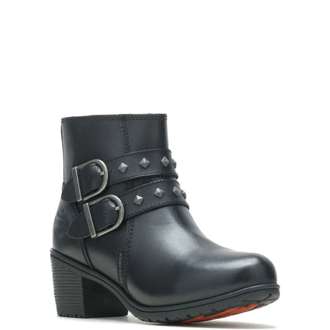 Harley-Davidson Abney 7" Waterproof D87161 Womens Black Motorcycle Boots