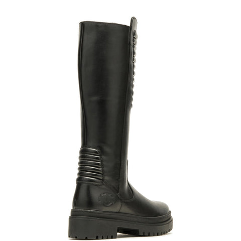 Harley-Davidson Kamton 13" D87216 Womens Black Leather Motorcycle Boots