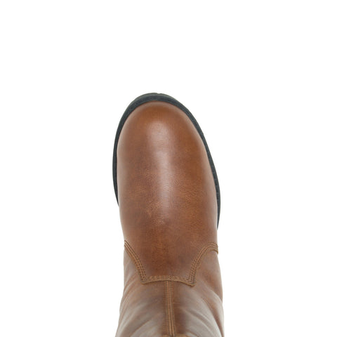 Harley-Davidson Lynwood Pull On D87220 Womens Brown Leather Motorcycle Boots