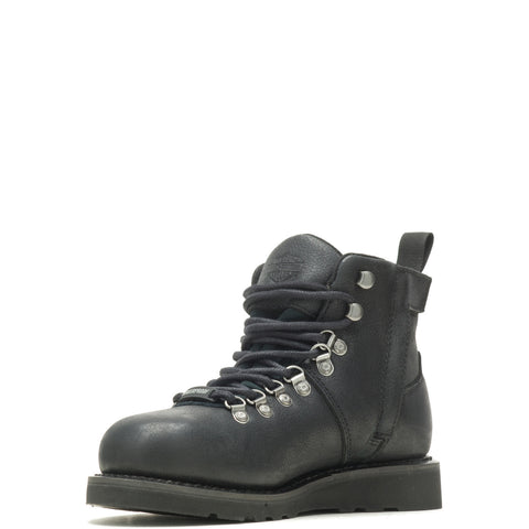Harley-Davidson Denway 4" D87233 Womens Black Leather Motorcycle Boots