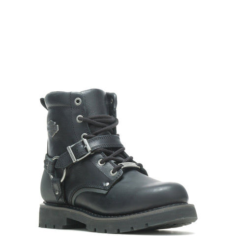 Harley-Davidson Becky Flash De D87245 Womens Black Leather Motorcycle Boots