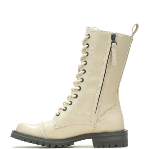Harley Davidson Walsen 8" Lace D87257 Womens Beige Leather Motorcycle Boots