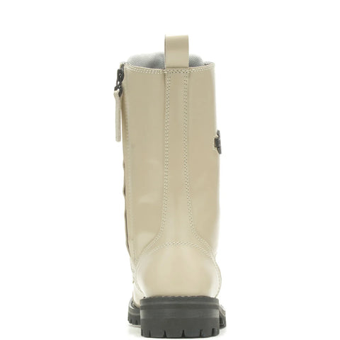 Harley Davidson Walsen 8" Lace D87257 Womens Beige Leather Motorcycle Boots