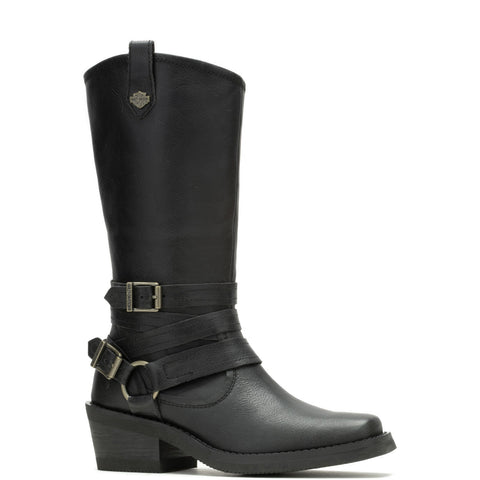 Harley-Davidson Dalis 11" D87264 Womens Black Leather Casual Dress Boots