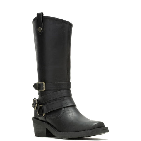 Harley-Davidson Dalis 11" D87264 Womens Black Leather Casual Dress Boots